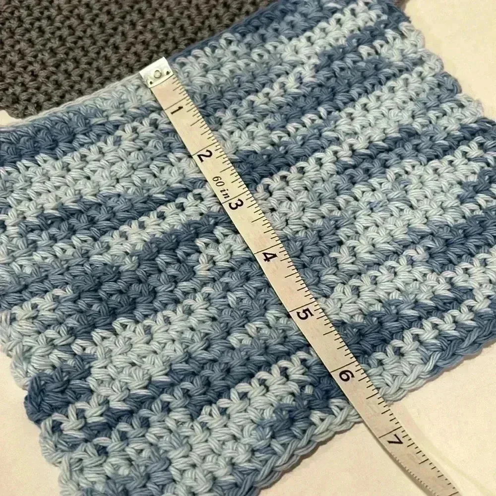 Hand Crocheted Washcloth/Dishcloth - Set of 2